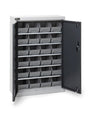 Armadio con porte a battente con 24 contenitori Picking Box Air