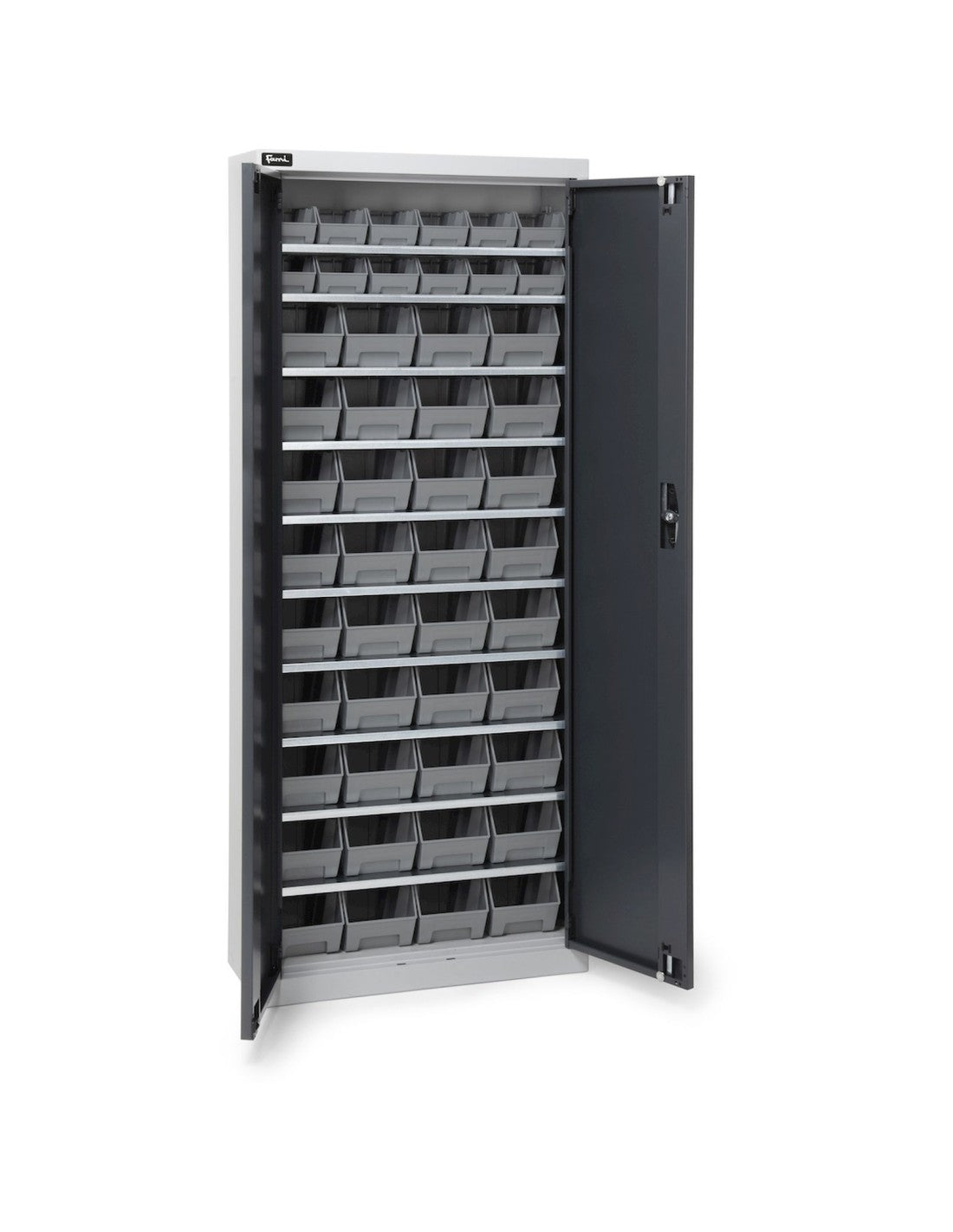 Armadio con porte a battente con 48 contenitori Picking Box Air