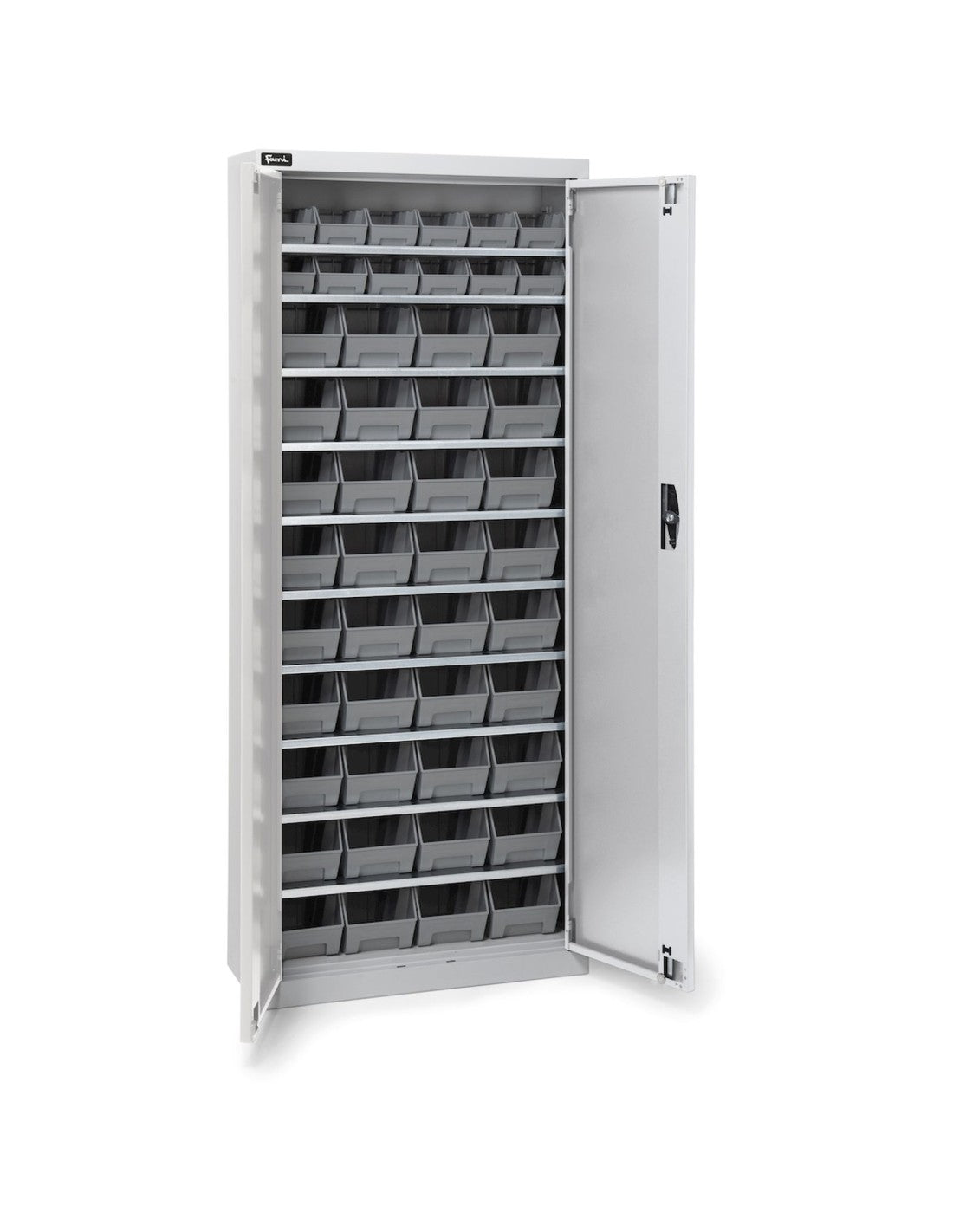 Armadio con porte a battente con 48 contenitori Picking Box Air