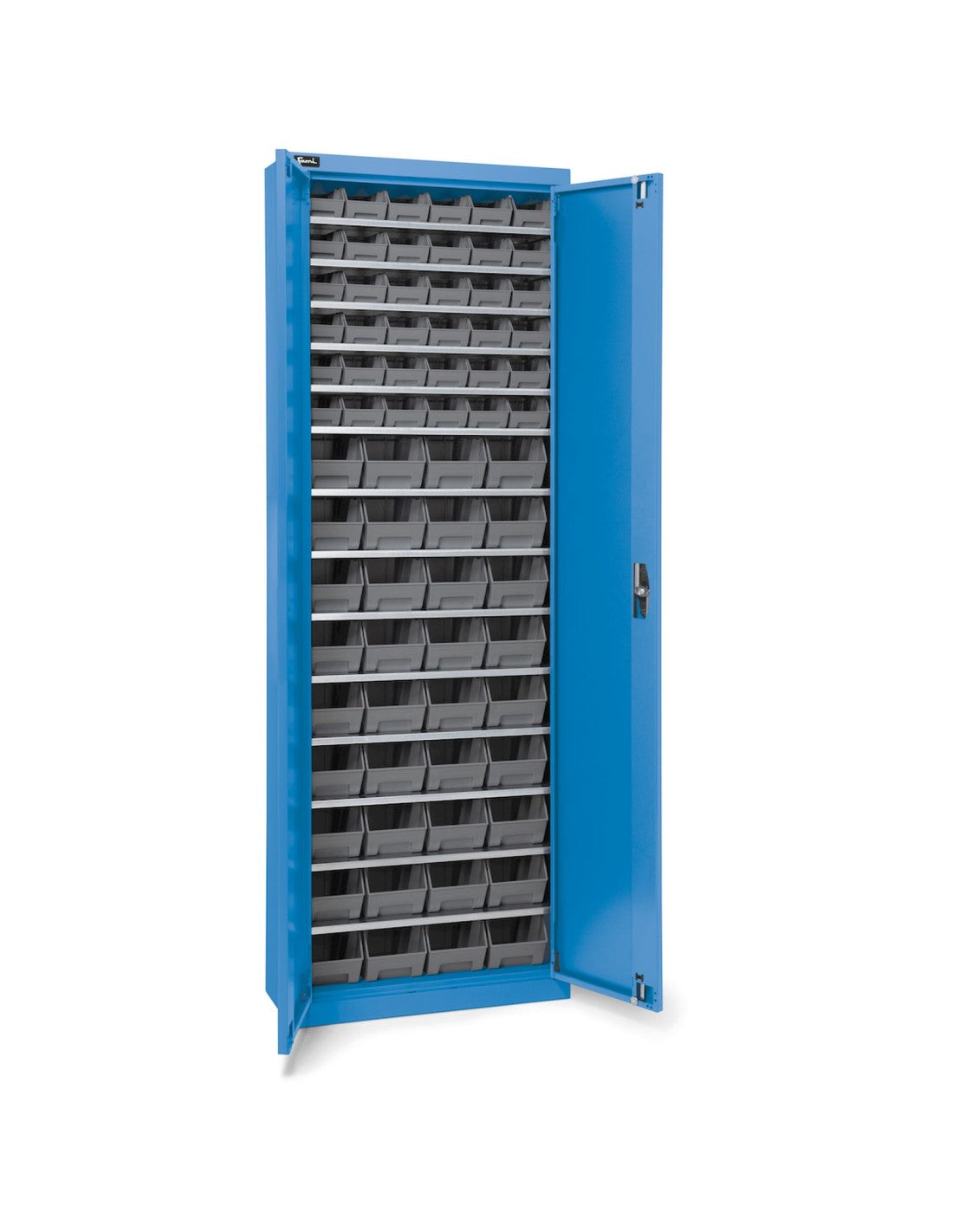 Armadio con porte a battente con 72 contenitori Picking Box Air