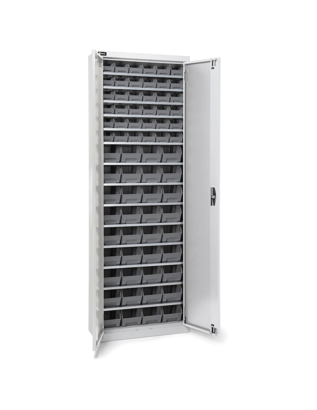 Armadio con porte a battente con 72 contenitori Picking Box Air
