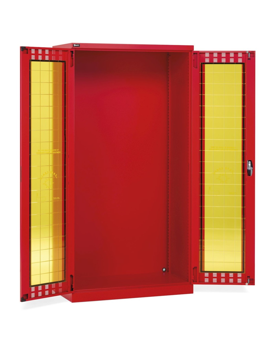 Armadio DPI con ante battente fessurate Safe Crash, L1023 x P555 x H2000 mm