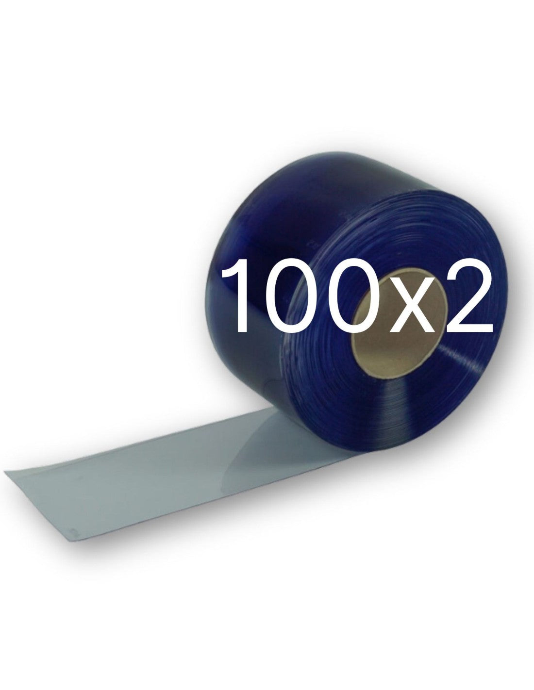 Bobine PVC 100x2 mm trasparente, bobina da 50 metri