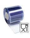 Bobine PVC 200x2 mm trasparente, rosso trasparente, polar, bobina da 50 metri