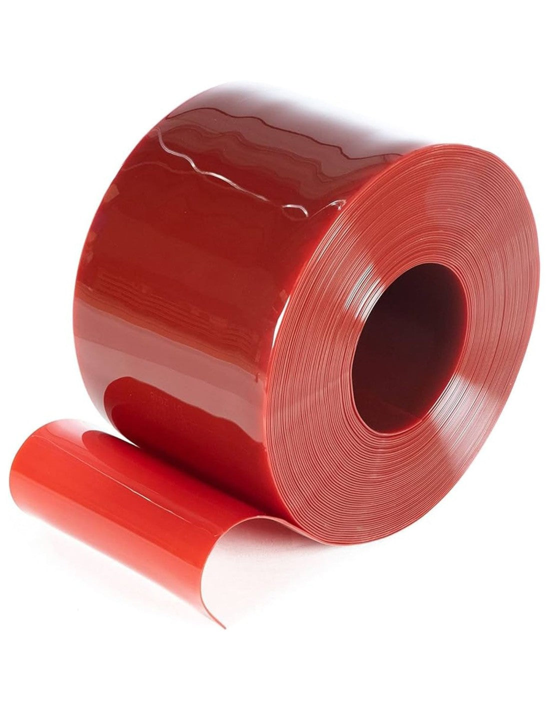 Bobine PVC 200x2 mm trasparente, rosso trasparente, polar, bobina da 50 metri