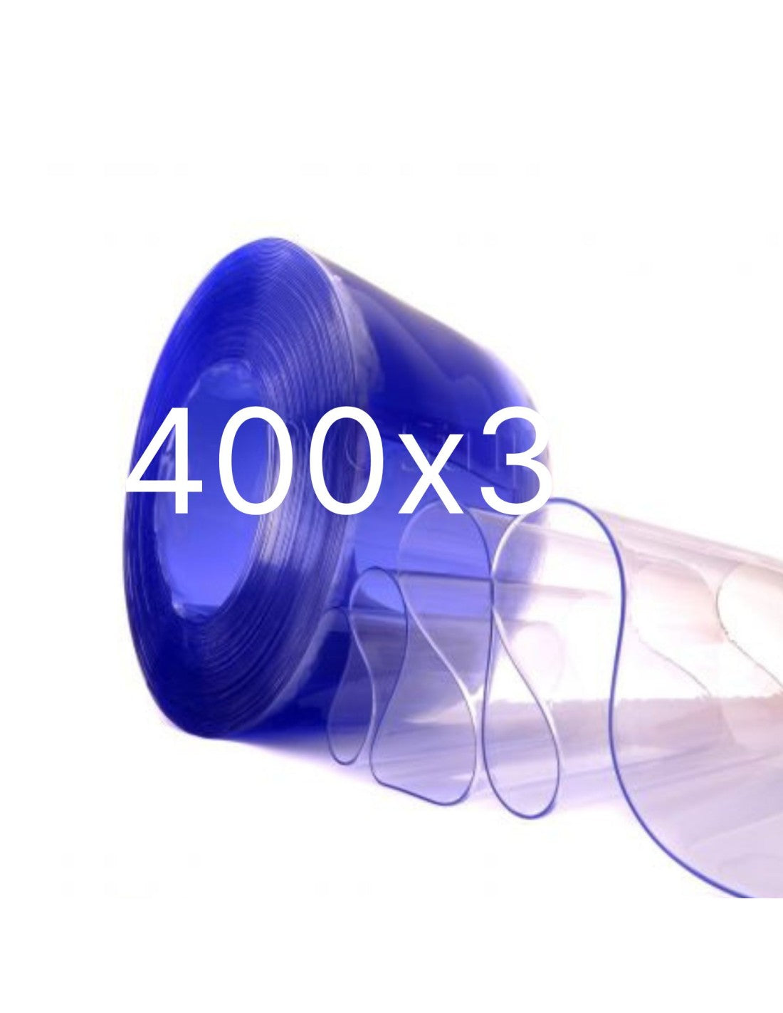 Bobine PVC 400x3 mm trasparente, Bobina da 50 metri