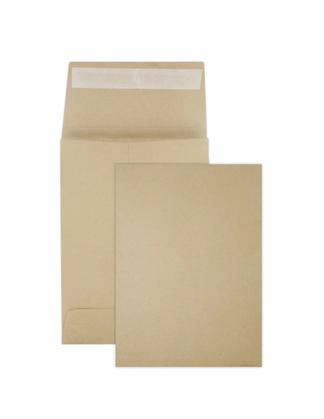 Buste avana con soffietto in carta kraft