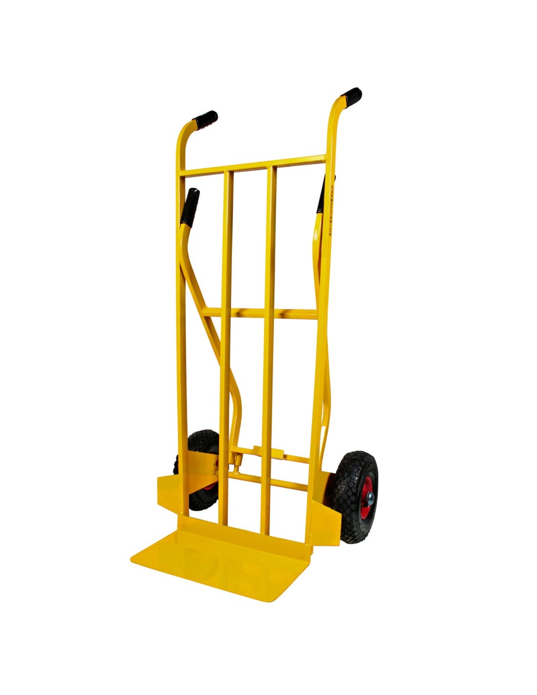 Carrello a doppia impugnatura con ruote pneumatiche