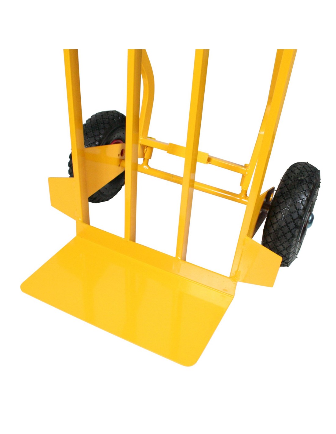 Carrello a doppia impugnatura con ruote pneumatiche