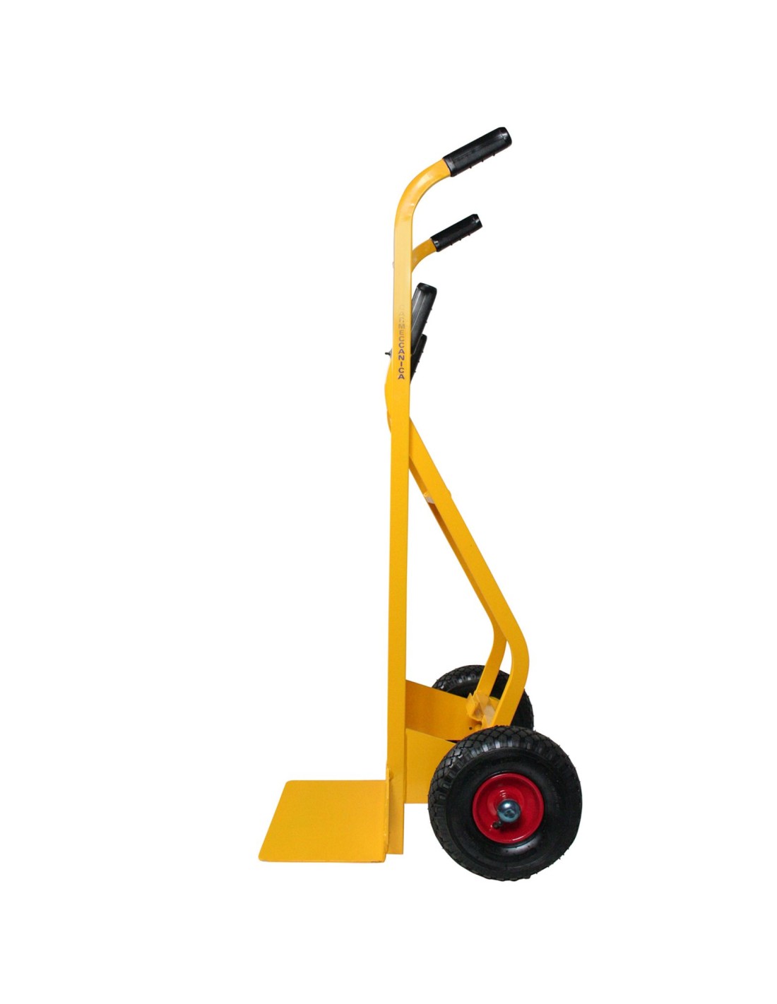 Carrello a doppia impugnatura con ruote pneumatiche