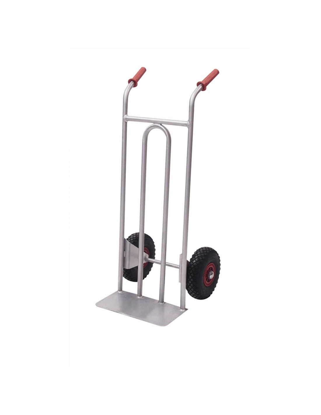 Carrello "FM" portacasse in acciaio inox AISI 304, ruote pneumatiche