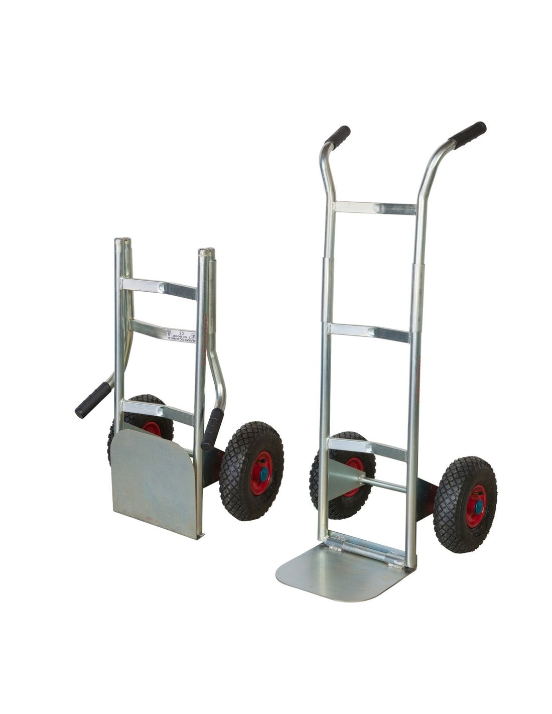 Carrello pieghevole zincato cerchio nylon