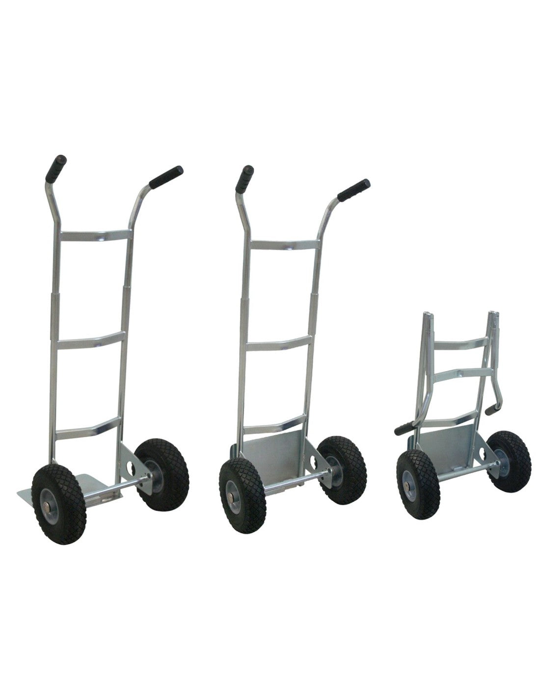 Carrello pieghevole zincato ruote antiforatura