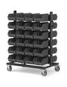 Carrello porta minuteria con 48 contenitori a bocca di lupo