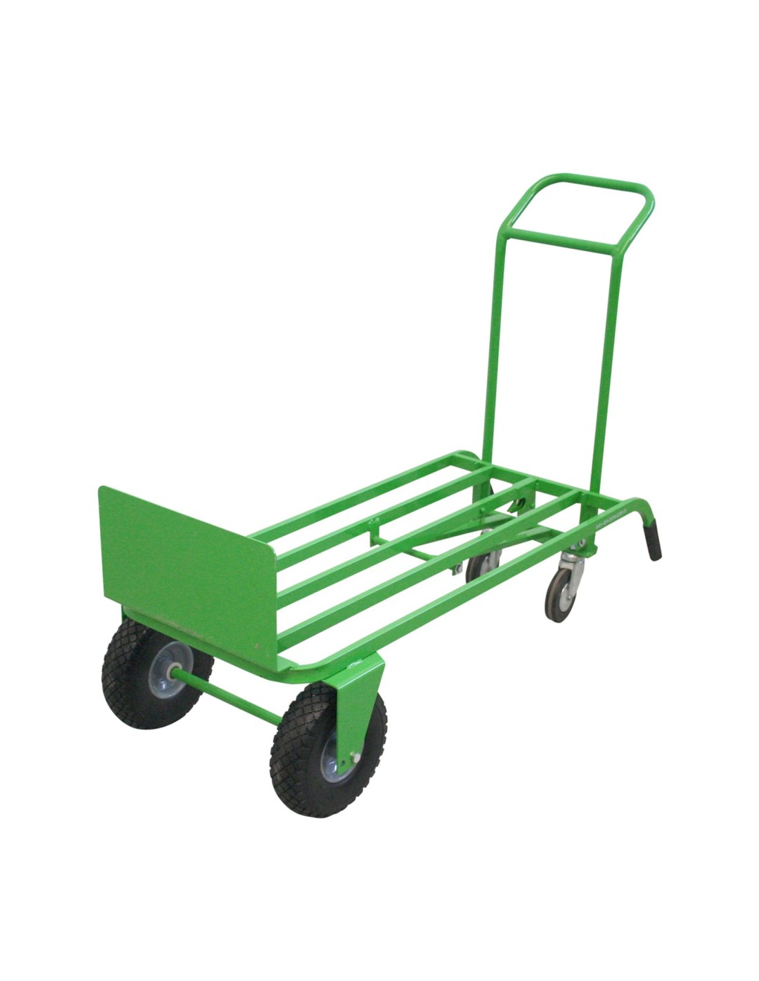 Carrello Trasformabile con 2 ruote Antiforatura e 2 in gomma piena