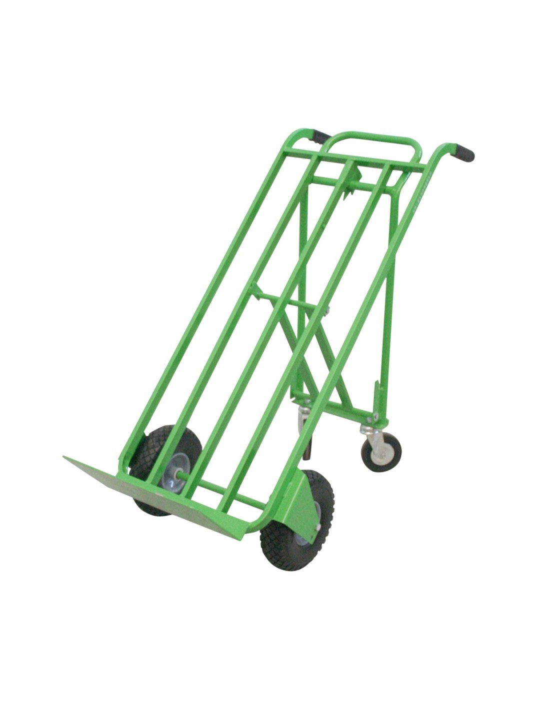 Carrello Trasformabile con 2 ruote Antiforatura e 2 in gomma piena