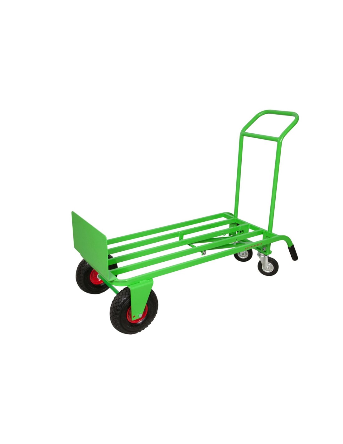 Carrello trasformabile con due ruote pneumatiche