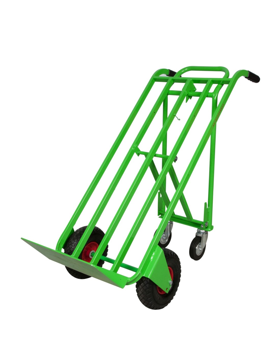 Carrello trasformabile con due ruote pneumatiche