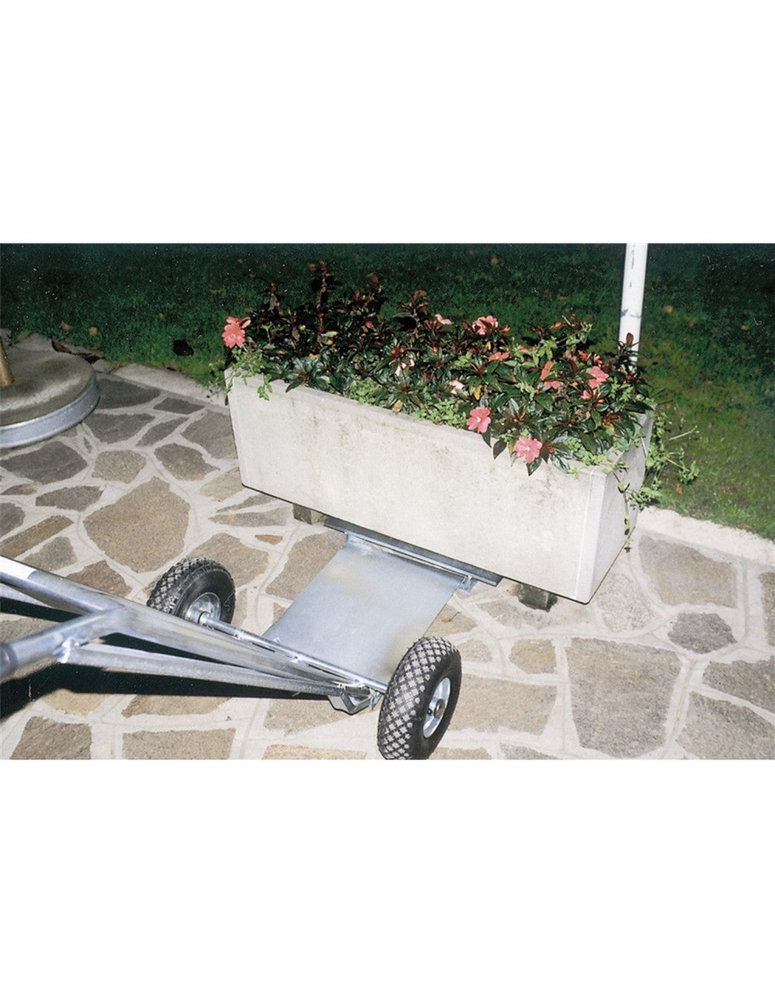 Carrello trasporto piante e fiori zincato