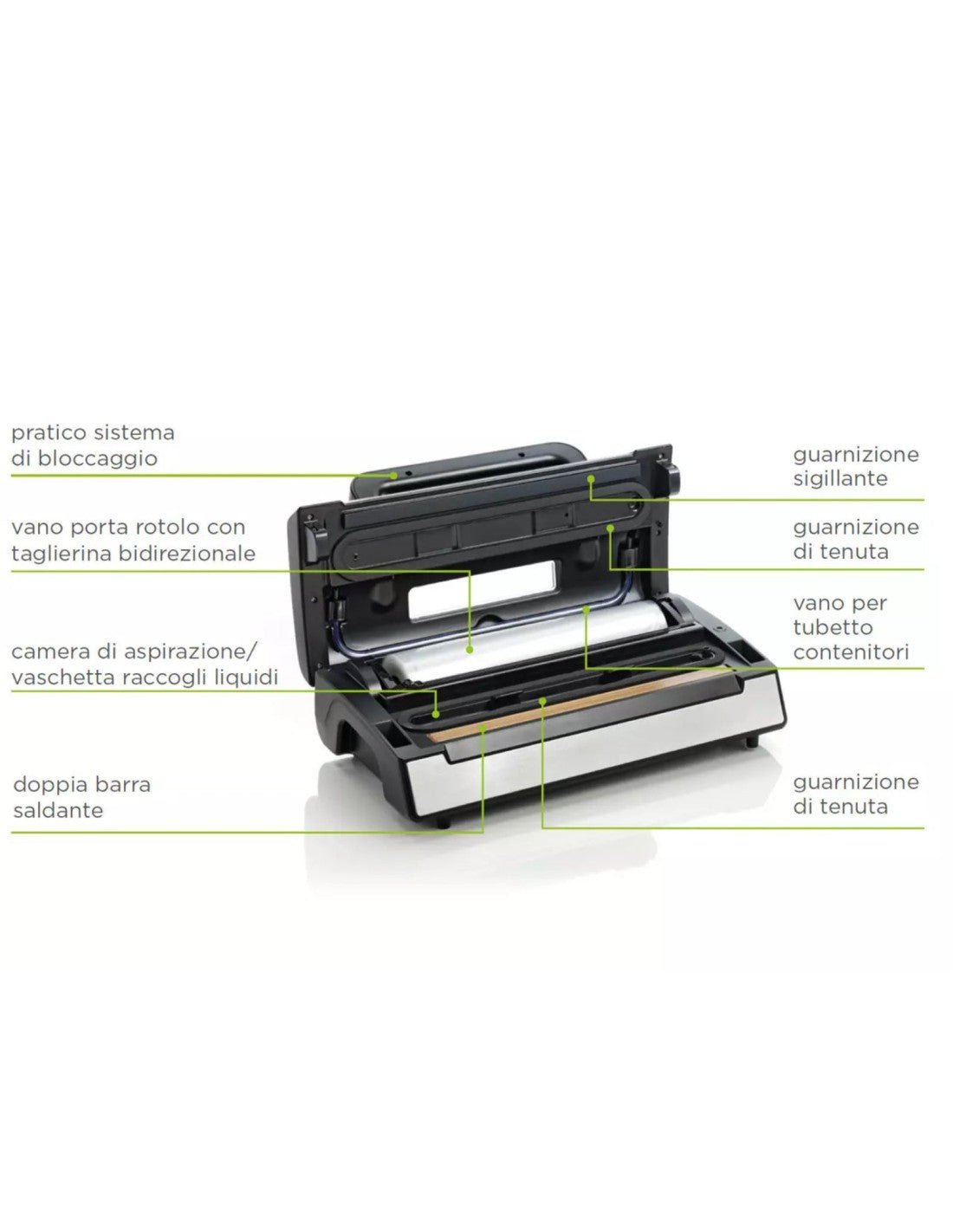 Laica VT3120 - Macchina sottovuoto - Doppia barra saldante da30cm