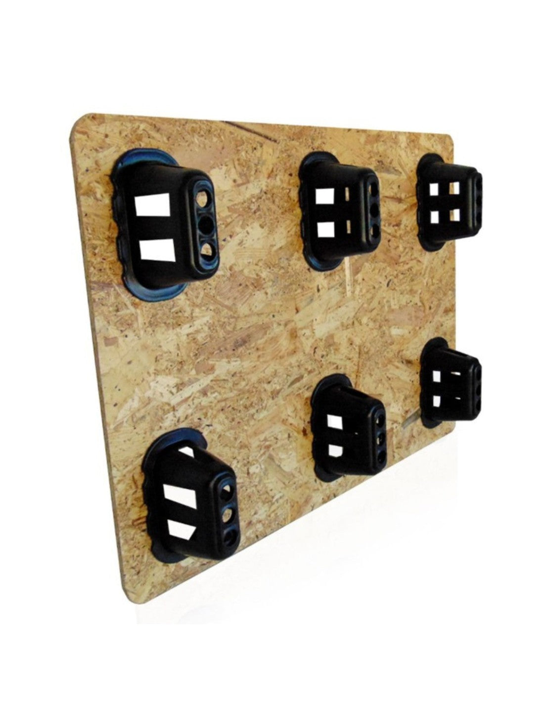 Pallet in legno pressato OSB con piedi in plastica
