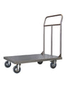 Pianale Medio mm 500x800 in acciaio inox AISI 304 con 2 ruote con freno
