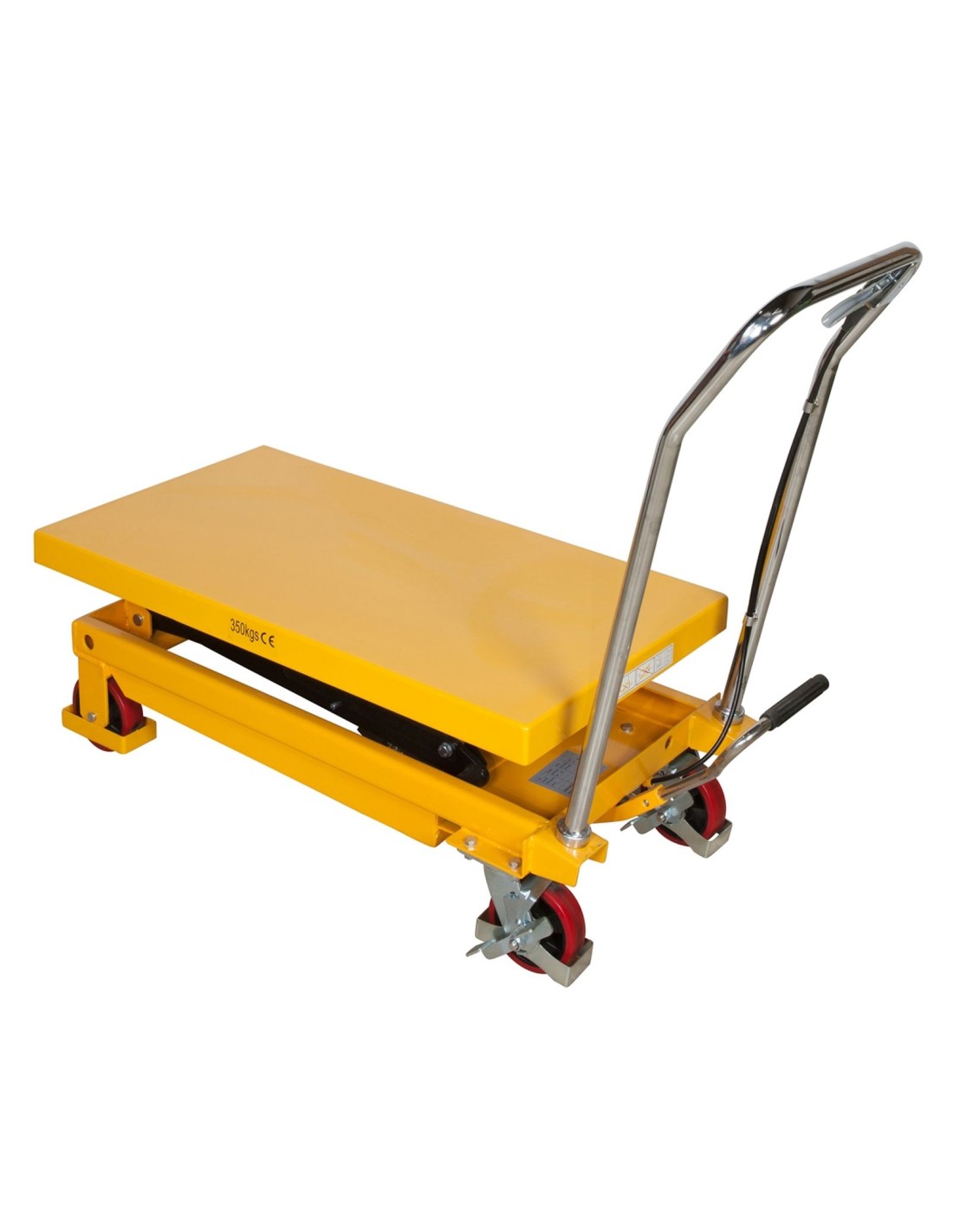Piattaforma carrellata grande alzata 350 Kg.