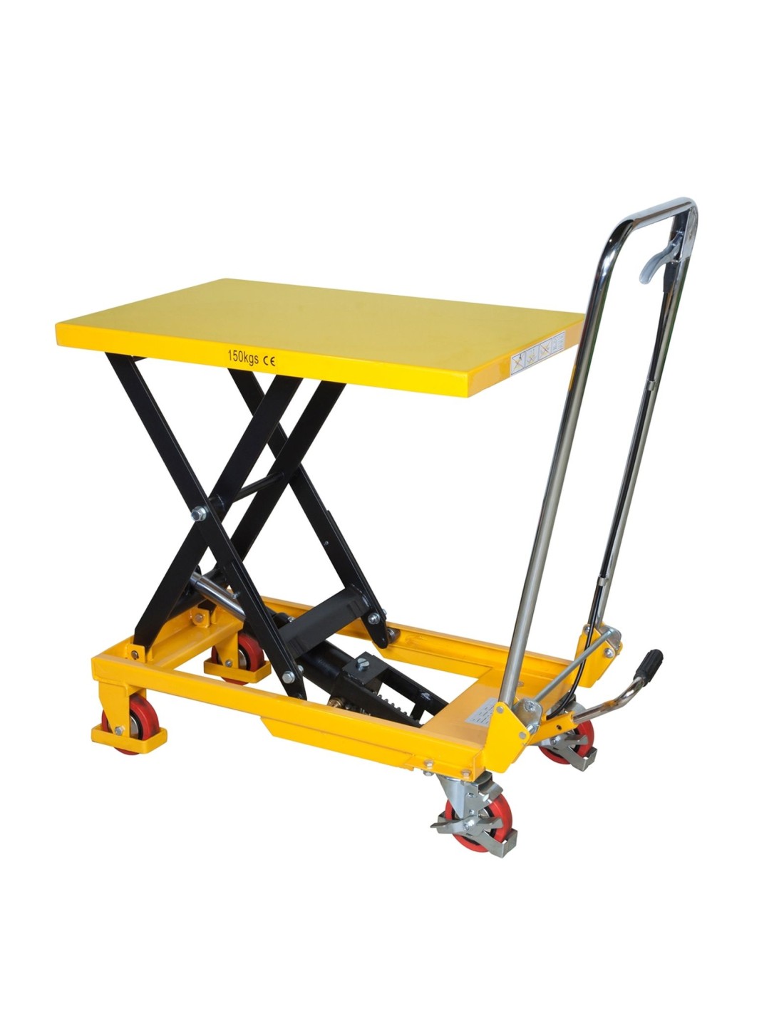 Piattaforma elevatrice carrellata 150 Kg