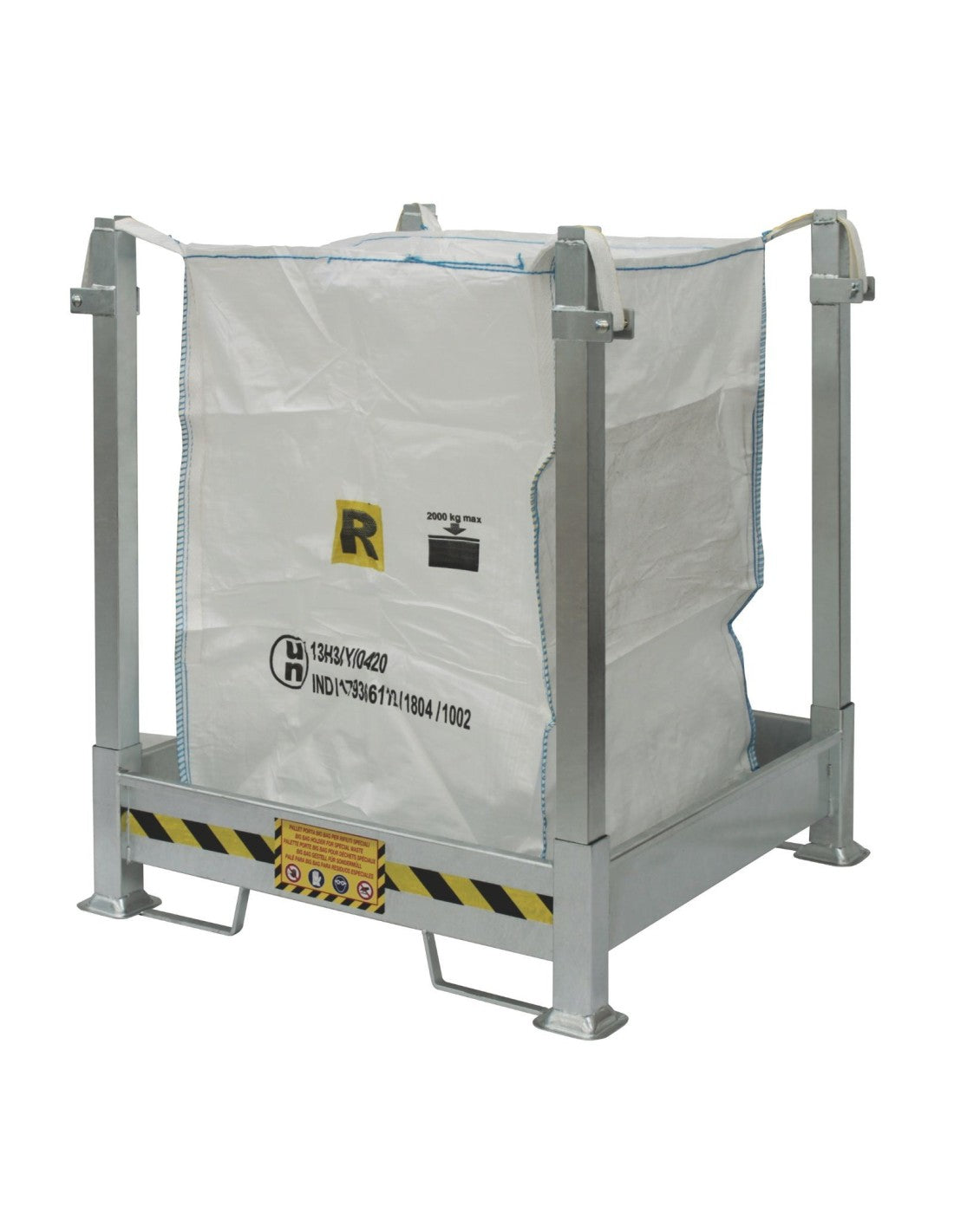 Porta Big Bag smontabile in acciaio verniciato e zincato