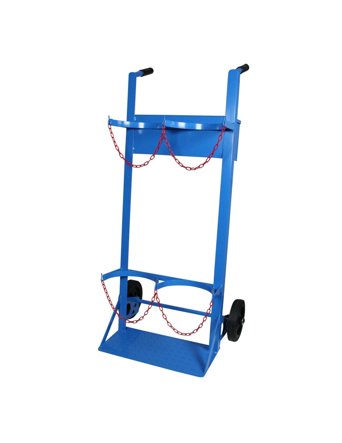 Portabombole biposto con cassetta lt.40/50 ruote gommate
