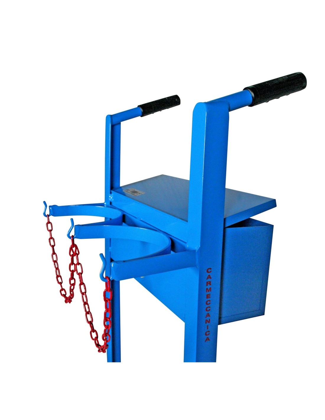 Portabombole biposto con cassetta lt.40/50 ruote gommate