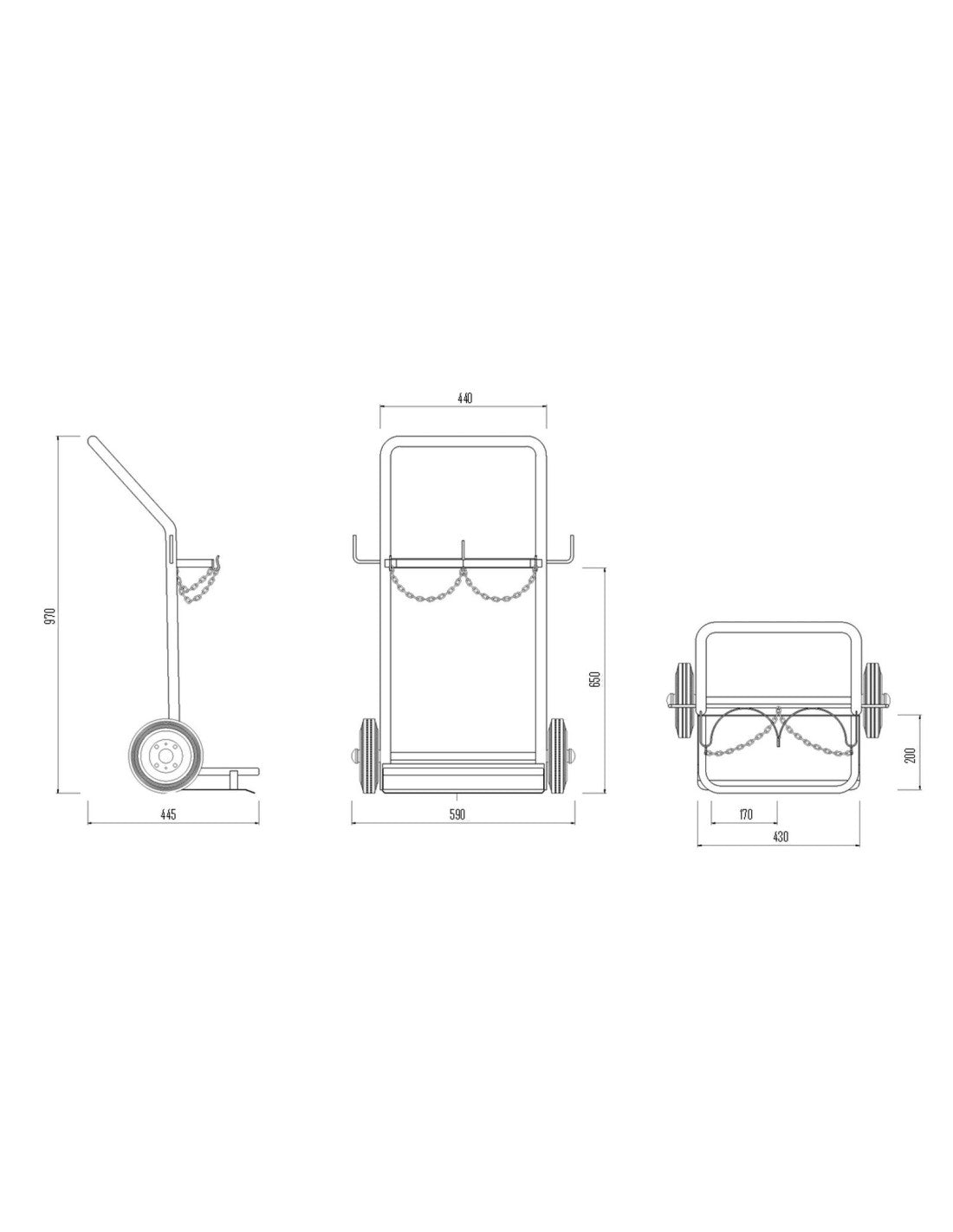 Portabombole biposto lt.14