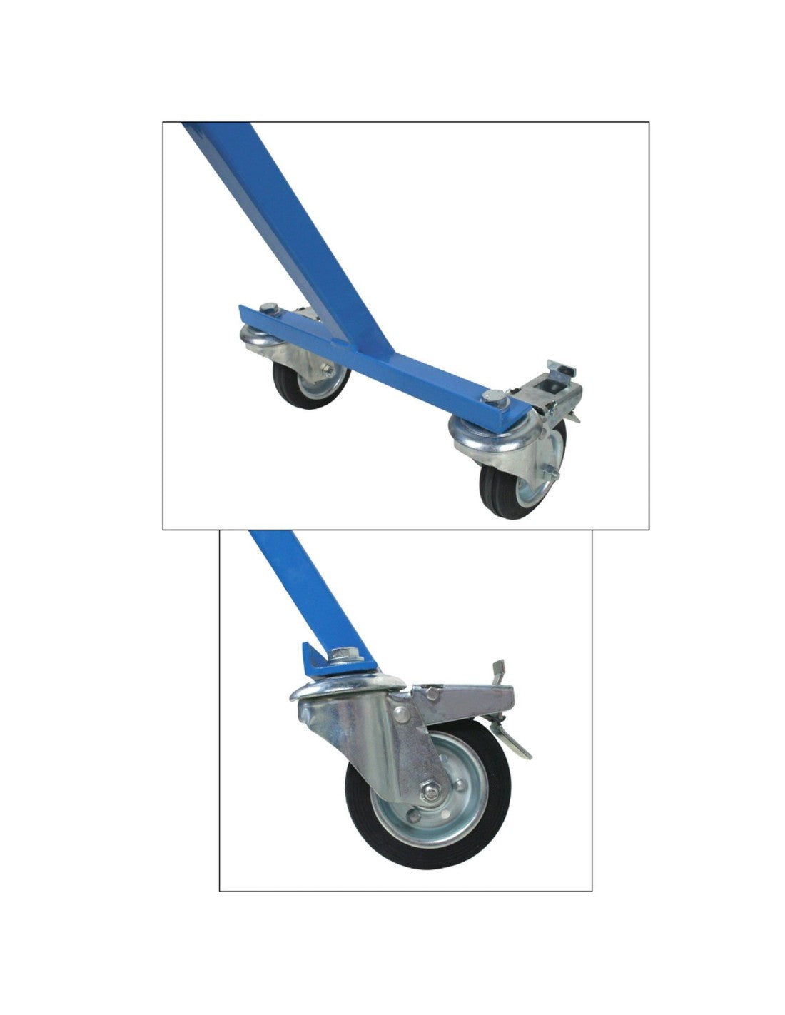 Portabombole monoposto lt.40/50 trasformabile ruote con freno
