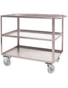 Portatutto Grande a 3 piani in Acciaio Inox con Ruote con Freno