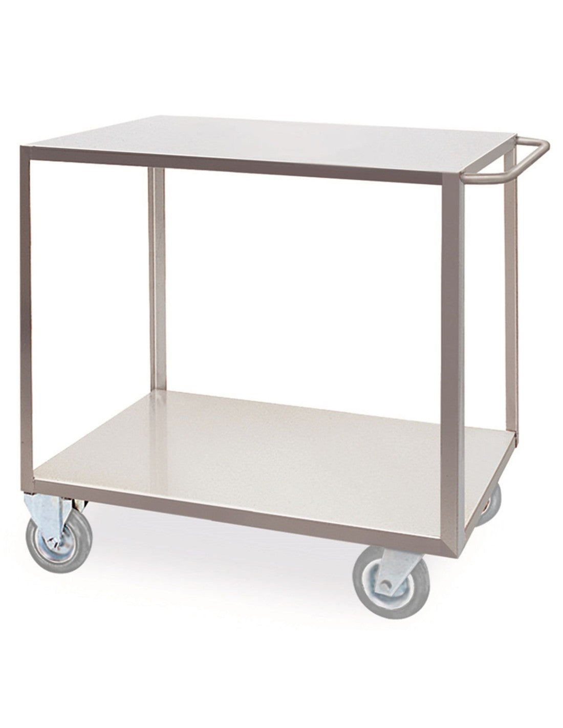 Portatutto Medio a 2 Piani in Acciaio Inox