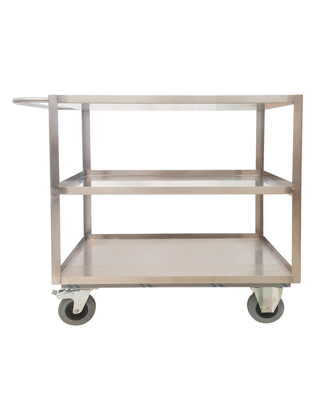 Portatutto Medio a 3 piani in Acciaio Inox con ruote girevoli con freno