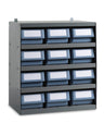 Scaffale per cassette RK Box Classic  con 12 cassette RK Box Classic
