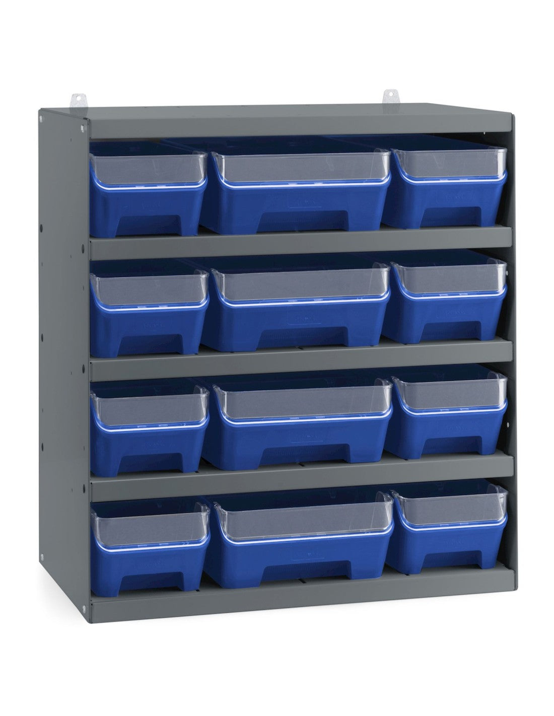 Scaffale porta contenitori RK Box Air  con 12 contenitori con guide divisori e frontalini