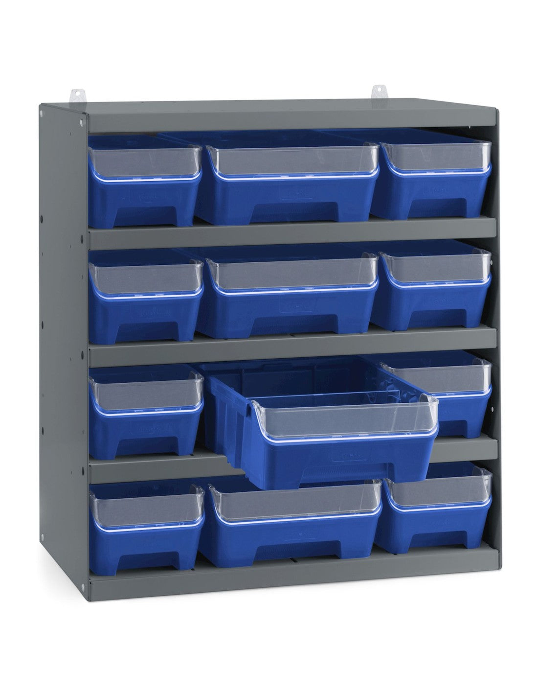 Scaffale porta contenitori RK Box Air  con 12 contenitori con guide divisori e frontalini