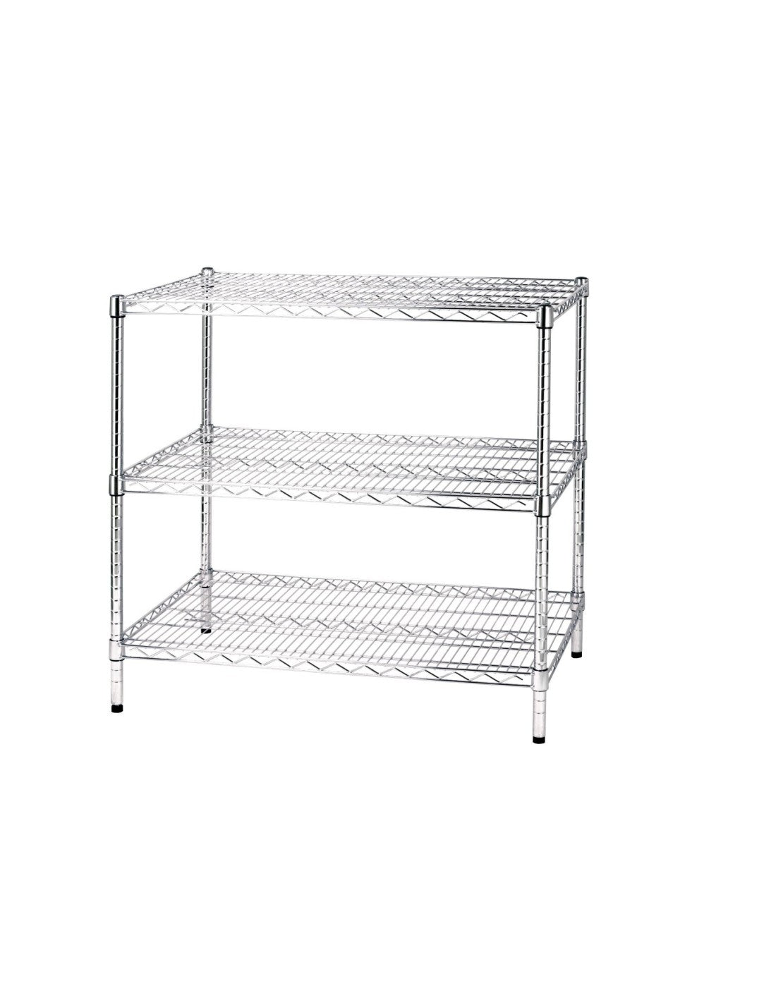 Scaffale in acciaio cromato 35 x 120 cm