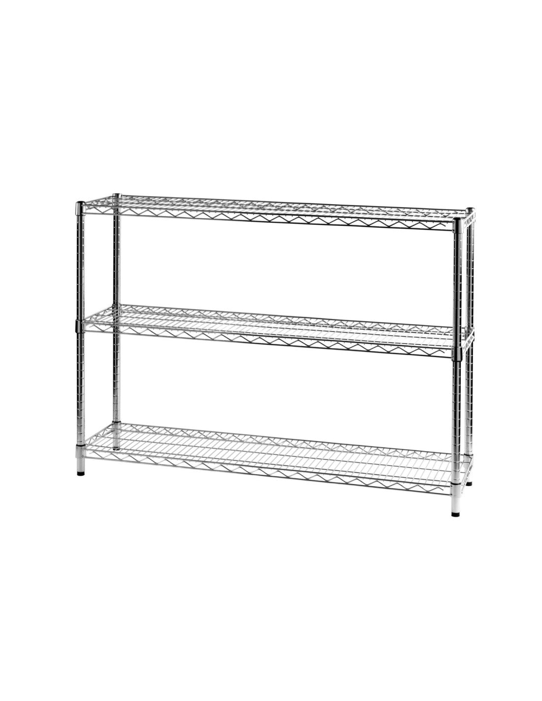Scaffale in acciaio cromato 35 x 60 cm