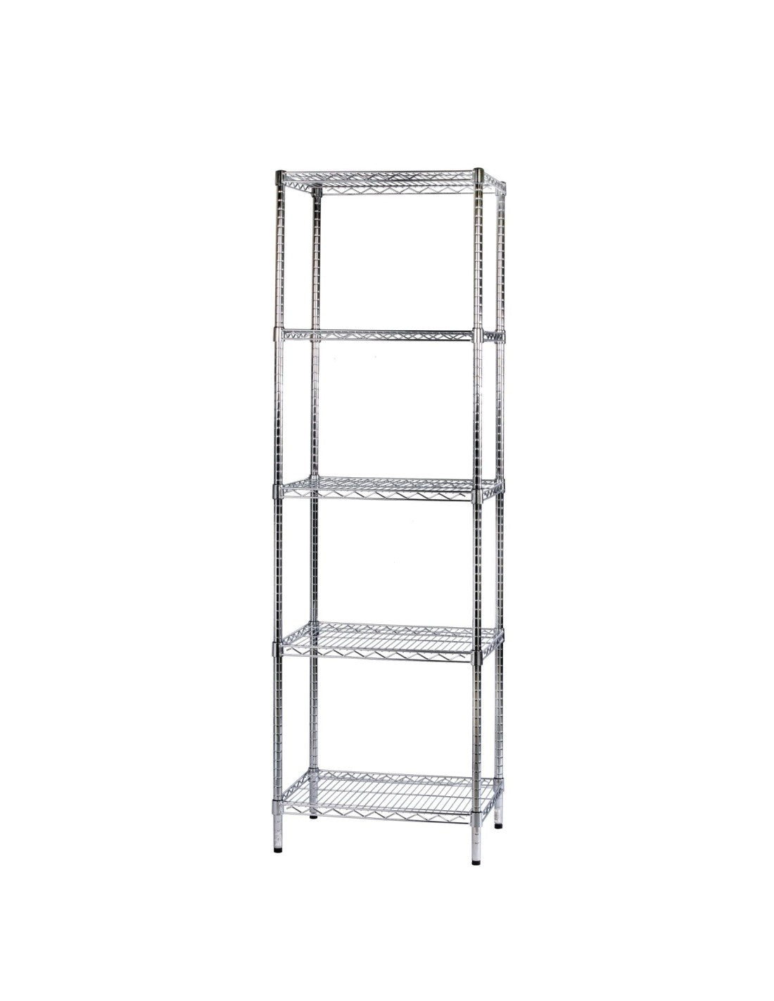 Scaffale in acciaio cromato 45 x 90 cm