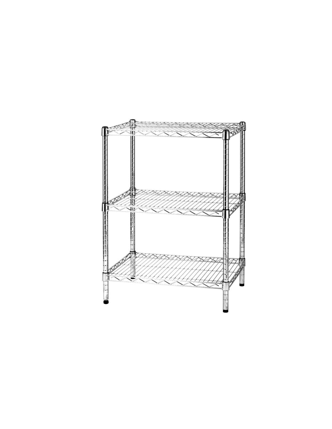Scaffale in acciaio cromato 45 x 90 cm