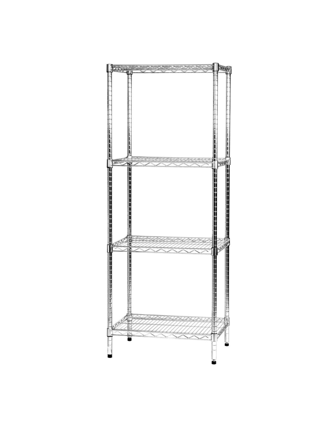 Scaffale in acciaio cromato 45 x 90 cm