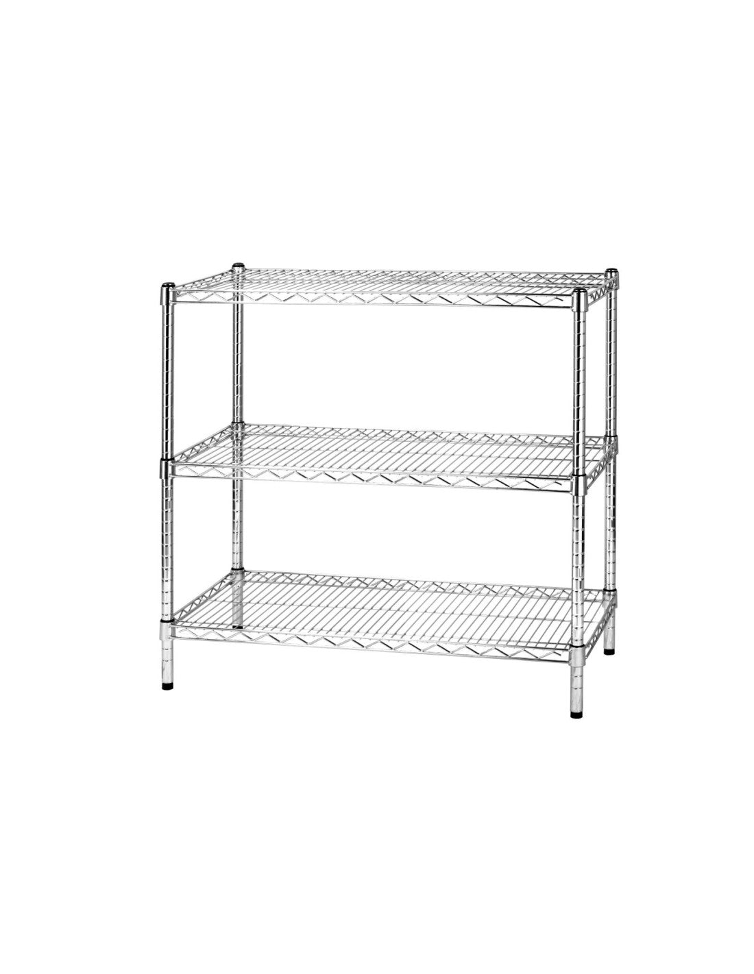 Scaffale in acciaio cromato 60 x 120 cm
