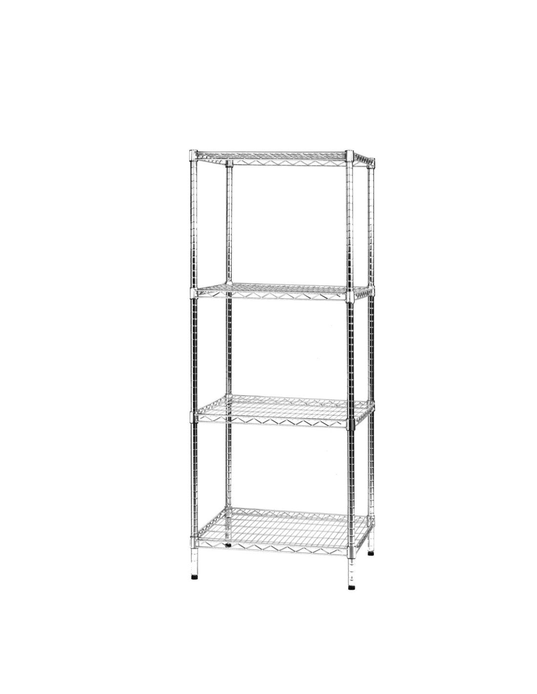Scaffale in acciaio cromato 60 x 90 cm