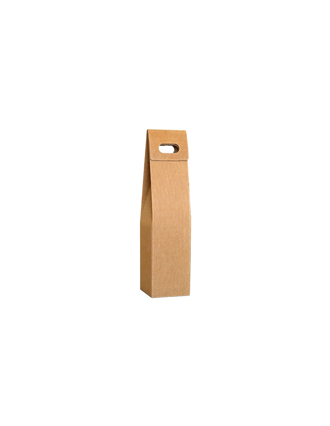 Scatola porta bottiglia con manico per regalo
