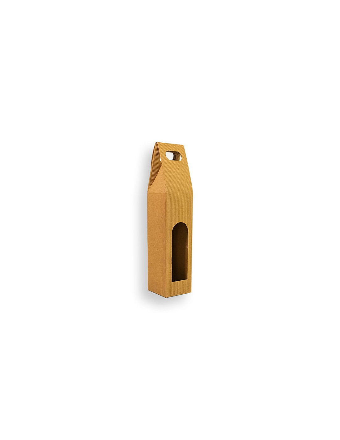 Scatola porta bottiglia con manico per regalo