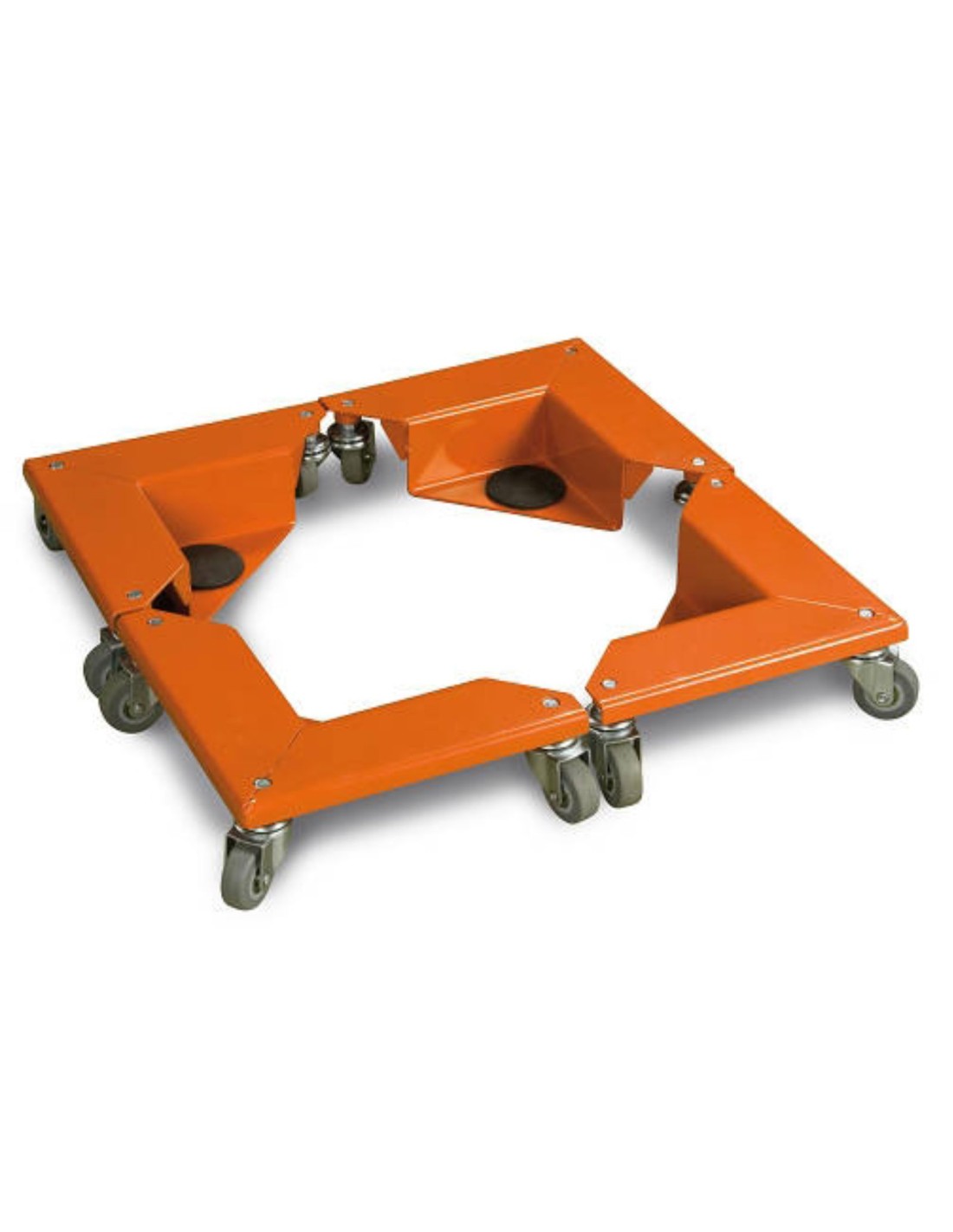 Set 4 pezzi carrello angolare in acciaio