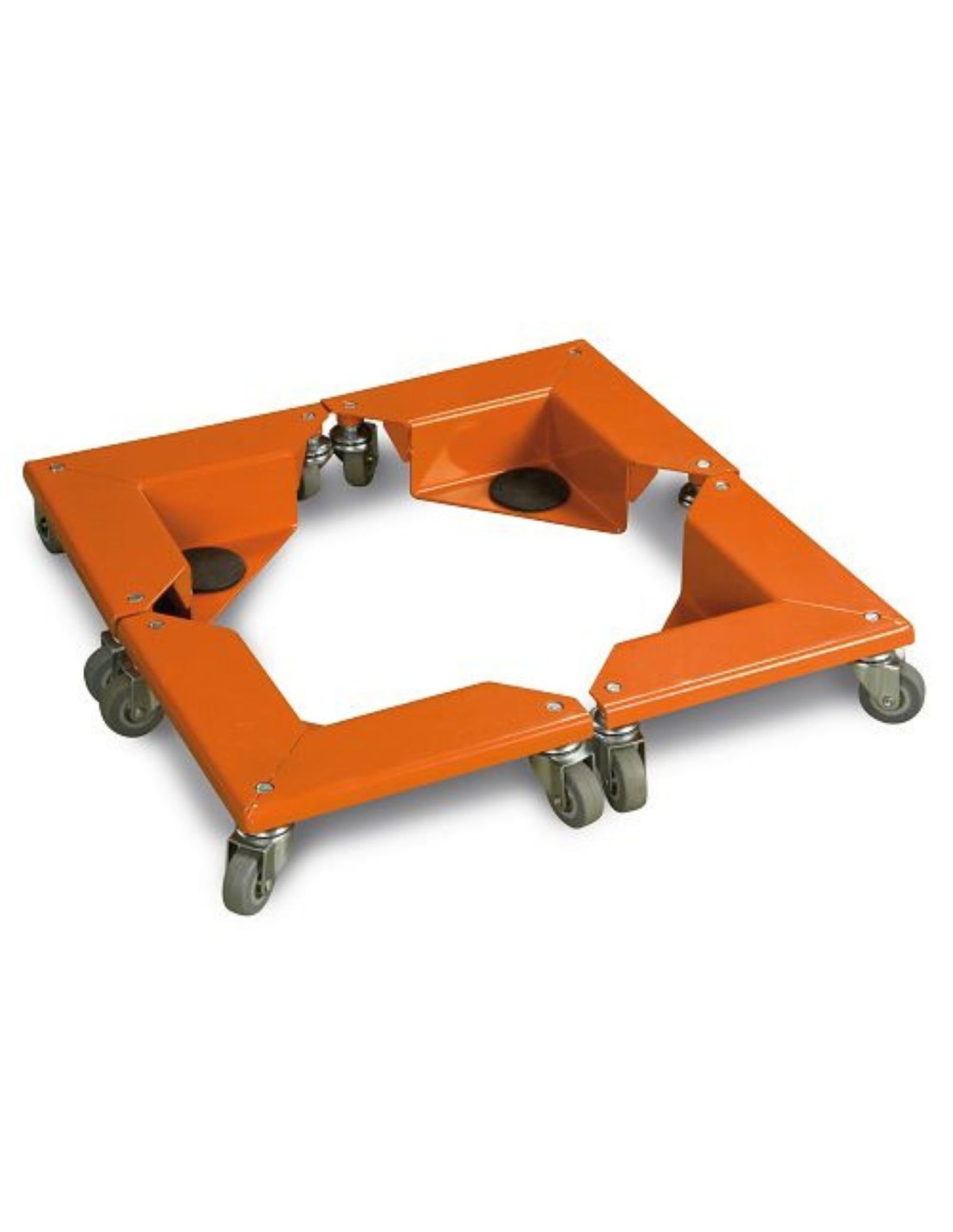 Set 4 pezzi carrello angolare in acciaio